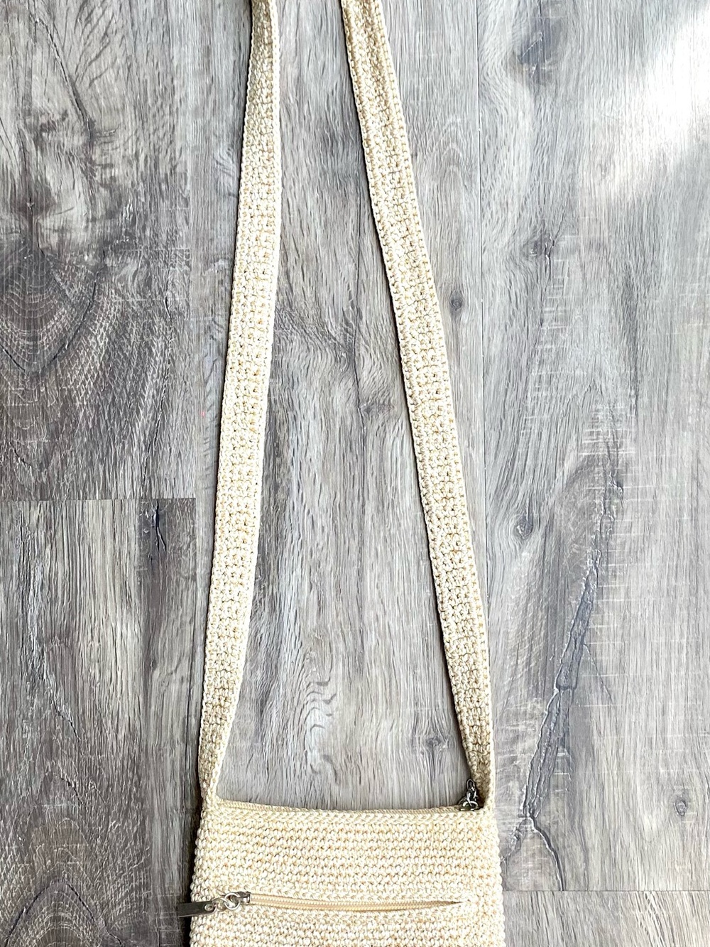 The Sak Cream Crochet Shoulder Bag